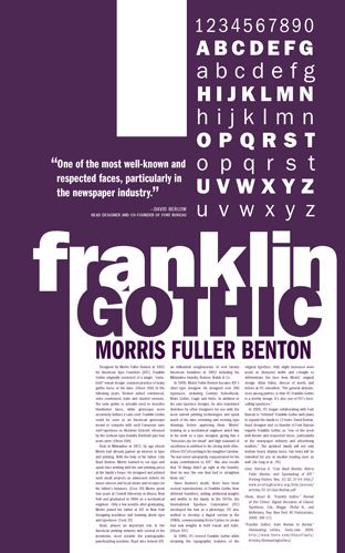 franklin gothic typeface